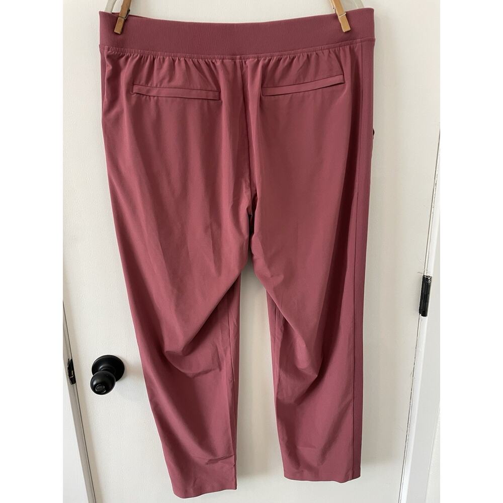 Athleta Brooklyn Mid Rise Ankle Pants Women 16 Rose Mauve Featherweight 0077 - Picture 5 of 8